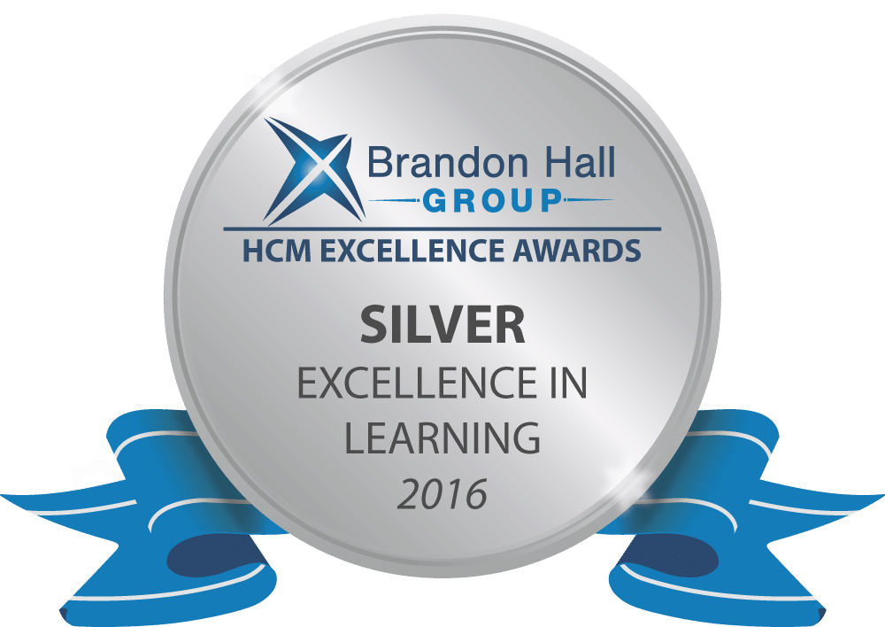 Abilitie awarded Silver 2016 Best Use of Video For Learning by Brandon Hall Group