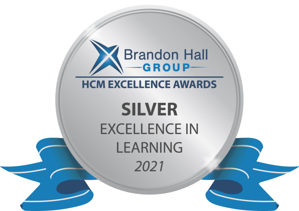 Abilitie awarded Silver 2021 Best Use of Games or Simulations for Learning by Brandon Hall Group